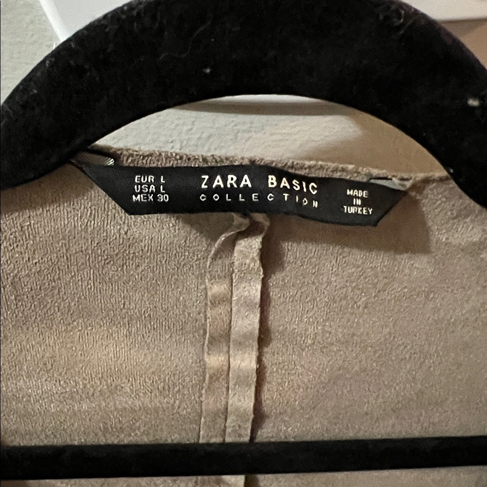 Zara Basic Collection - Suede Tan/Brown Cardigan - image 3